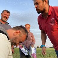 Vlasta Pokorná (Třebíč, 52) na letu balónem