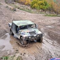 Tomáš Svoboda (Zlonín, 40) na Projížďce ve vojenském Humvee