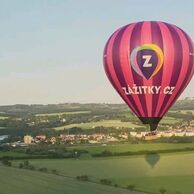 Jindřich Pešan (Dašice, 72) na letu balónem