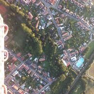 Jindřich Pešan (Dašice, 72) na letu balónem