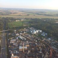 Jindřich Pešan (Dašice, 72) na letu balónem