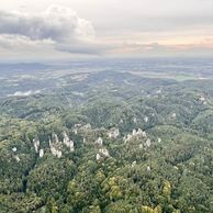 účastník zážitku na letu balónem