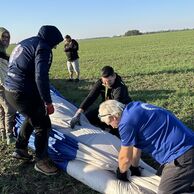 Vladan Bednář (Břeclav, 33) na letu balónem
