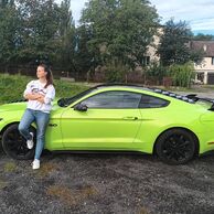 Kateřina Hulvová (Ostrava, 20) na Jízdě ve Fordu Mustang