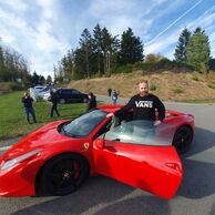 Václav Šítek (Lanškroun, 40) na Jízdě ve Ferrari na Moravě