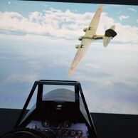účastník zážitku (Kly, 55) na Bojovém leteckém simulátoru letounu Messerschmitt Bf 109