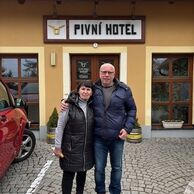 Maryna Husarová (Praha, 67) na Wellness pobytu v pivním hotelu s pípou na pokoji