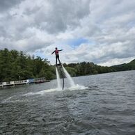 Lukáš Ridzoň (Ostrava, 38) na Flyboardingu