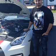 Patrik Vámoš (Sušice, 33) na Jízdě v supersportech na polygonu v Hradci Králové