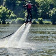 Pavel Olbert (55) na Hoverboardu
