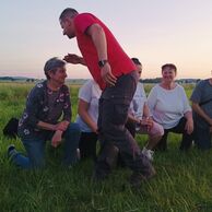 Miroslav Žižka (Písek, 51) na letu balónem