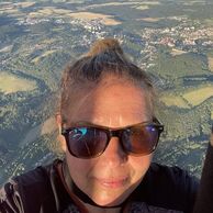 Petra Auředníková (Jindřichův Hradec) na letu balónem