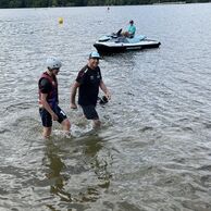 Adam Ihnát (Haňovice u Litovle, 16) na Flyboardingu