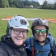 Lukáš Novosád (Zlin, 36) na Tandemovém paraglidingu