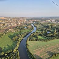 účastník zážitku (Kolin, 61) na letu balónem