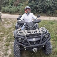 Martin Skořepa (Nové Strašecí, 57) na Offroad jízdě na čtyřkolkách