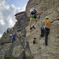 Rostislav Kyša (Praha západ, 62) na Via Ferratě