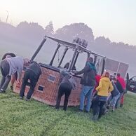 Eva Ryšavá (Náchod, 50) na letu balónem