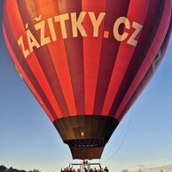 Eva Ryšavá (Náchod, 50) na letu balónem
