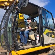 Jan Roháč (Ostrov nad Ohří, 76) na Bagristovi na zkoušku