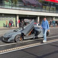 Michal Kubík (Boršov nad Vltavou, 22) na Jízdě v supersportu na Masarykově závodním okruhu