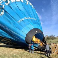 Vladimír Dvořák (Rakovník, 55) na letu balónem