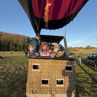 Petra Augustová (Cvikov, 52) na letu balónem