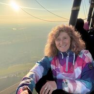 Petra Augustová (Cvikov, 52) na letu balónem