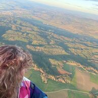 Petra Augustová (Cvikov, 52) na letu balónem