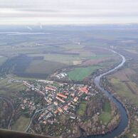 Jan Frič (Nechranice, 50) na letu balónem