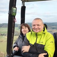 Lumír Černý (Děčín - Děčín XXVII-Březiny, 55) na letu balónem
