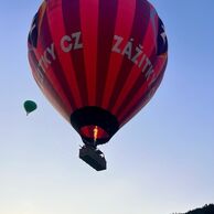 Radka Vodrážková (Rakovník, 31) na letu balónem