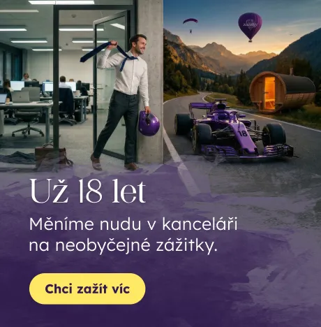 Už 18 let měníme nudu v kanceláři na neobyčejné zážitky.