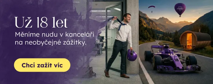 Už 18 let měníme nudu v kanceláři na neobyčejné zážitky.