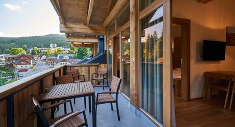 Čtyřlůžkový apartmán (2x manželská postel).