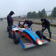 Marian Polášek (Prostějov, 28) na Jízdě ve formuli na okruhu